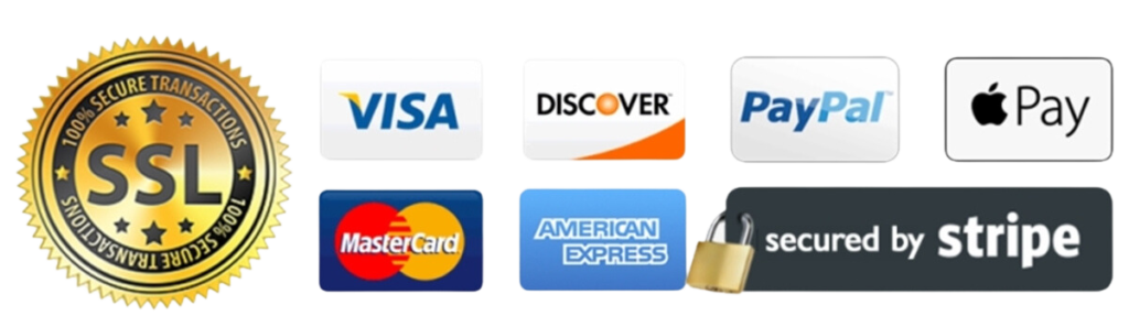 Trusted payment methods including PayPal, Stripe, Visa and Mastercard for secure taxi booking