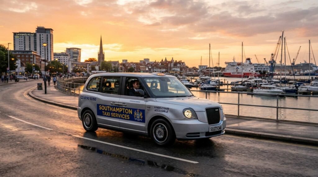 Professional Southampton taxi providing reliable city, airport, and cruise transfer services.