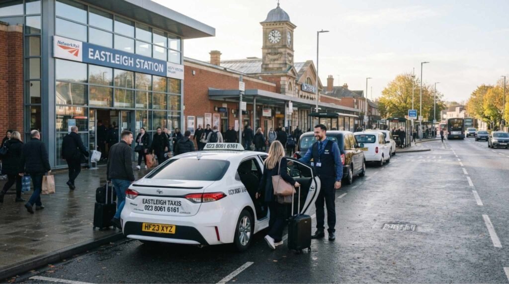 Local taxi providing reliable transport services across Eastleigh, Romsey, and Lyndhurst.